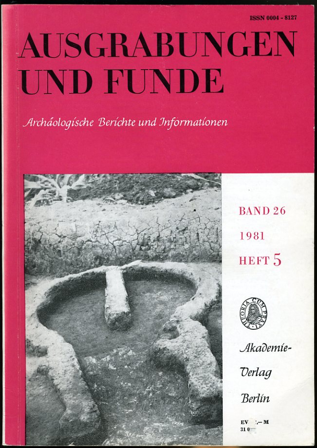   Ausgrabungen und Funde. Archäologische Berichte und Informationen. Bd. 26. 1981 (nur) Heft 5. (Thüringen-Heft) 