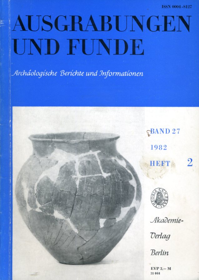   Ausgrabungen und Funde. Archäologische Berichte und Informationen. Bd. 27 (nur) Heft 2. (Brandenburg Heft) 