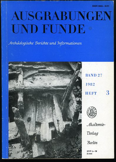   Ausgrabungen und Funde. Archäologische Berichte und Informationen. Bd. 27 (nur) Heft 3. (Mecklenburg- Heft) 