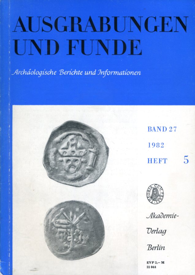   Ausgrabungen und Funde. Archäologische Berichte und Informationen. Bd. 27 (nur) Heft 5. (Thüringen Heft) 