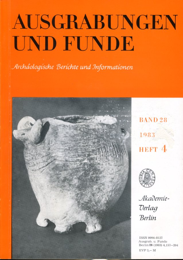   Ausgrabungen und Funde. Archäologische Berichte und Informationen. Bd. 28 (nur) Heft 4. 