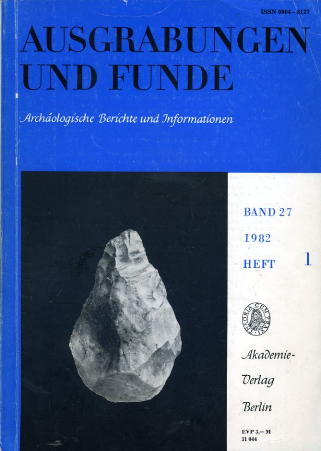   Ausgrabungen und Funde. Archäologische Berichte und Informationen. Bd. 27 (nur) Heft 1. (Sachsen Heft) 