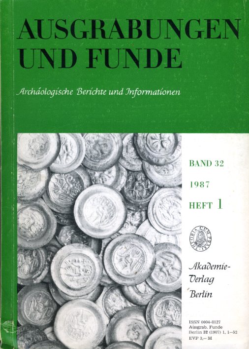   Ausgrabungen und Funde. Archäologische Berichte und Informationen. Bd. 32 (nur) Heft 1. (Sachsen Heft) 