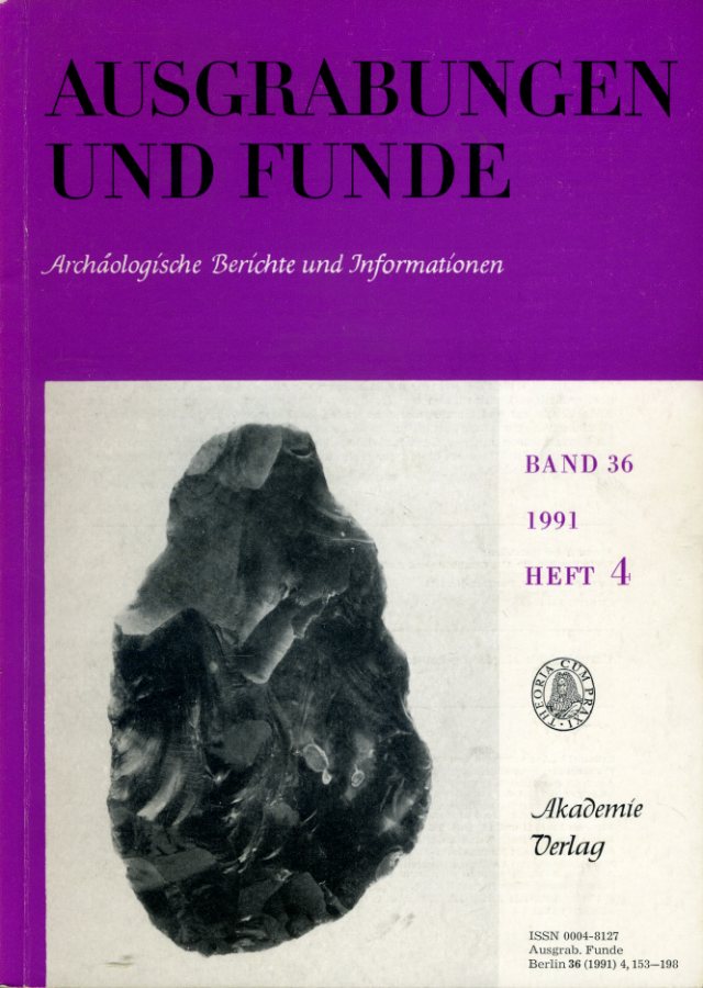   Ausgrabungen und Funde. Archäologische Berichte und Informationen. Bd. 36 (nur) Heft 4. (Sachsen-Anhalt-Heft) 