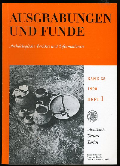   Ausgrabungen und Funde. Archäologische Berichte und Informationen. Bd. 35 (nur) Heft 1. (Sachsen-Heft) 