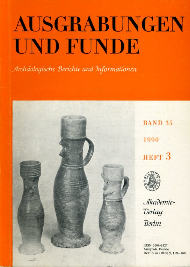   Ausgrabungen und Funde. Archäologische Berichte und Informationen. Bd. 35 (nur) Heft 3. (Mecklenburg-Heft) 