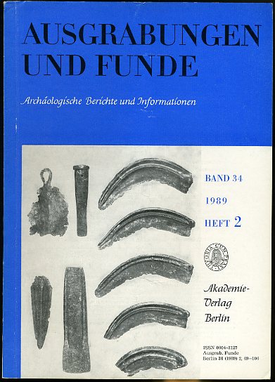   Ausgrabungen und Funde. Archäologische Berichte und Informationen. Bd. 34 (nur) Heft 2. (Brandenburg-Heft) 