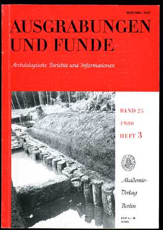   Ausgrabungen und Funde. Archäologische Berichte und Informationen. Bd. 25. 1980 (nur) Heft 3. (Mecklenburg Heft) 