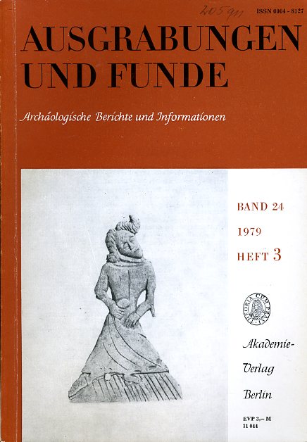   Ausgrabungen und Funde. Archäologische Berichte und Informationen. Bd. 24 (nur) Heft 3. (Mecklenburg-Heft) 