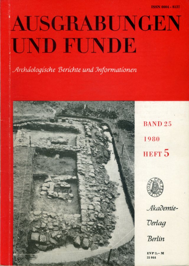   Ausgrabungen und Funde. Archäologische Berichte und Informationen. Bd. 25 (nur) Heft 5. (Thüringen-Heft) 