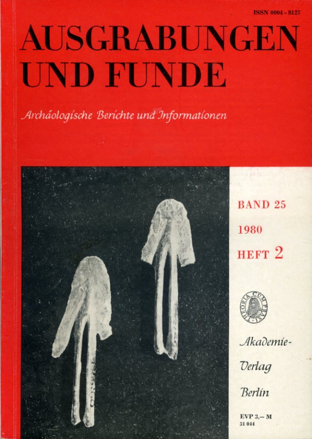   Ausgrabungen und Funde. Archäologische Berichte und Informationen. Bd. 25 (nur) Heft 2. (Brandenburg-Heft) 