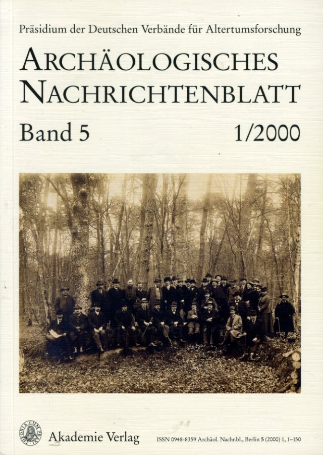   Archäologisches Nachrichtenblatt Bd. 5 (nur) Heft 1. 