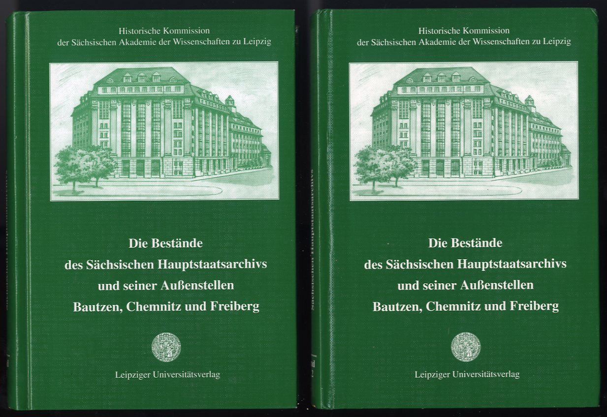 Förster, Bärbel:  Die Bestände des Sächsischen Hauptstaatsarchivs und seiner Aussenstellen Bautzen, Chemnitz und Freiberg. Bände 1.1 und 1.2. 