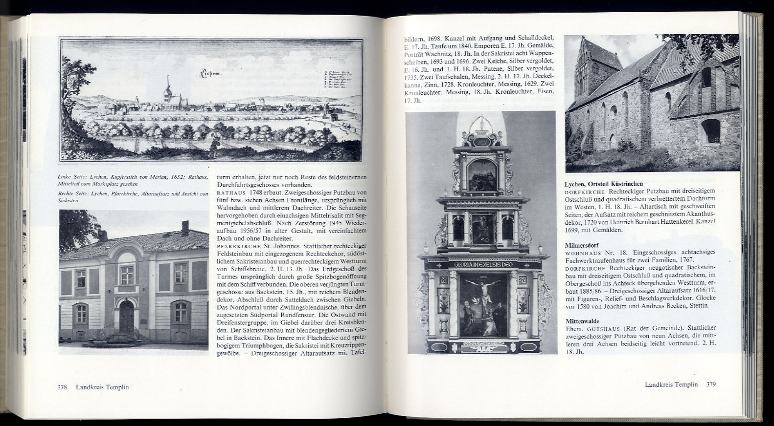 Baier, Gerd, Horst Ende und Brigitte Oltmanns:  Die Bau- und Kunstdenkmale in der DDR. Bezirk Neubrandenburg. Mit Aufnahmen von Thomas Helms, 15 Übersichtskarten und 884 Abbildungen. 