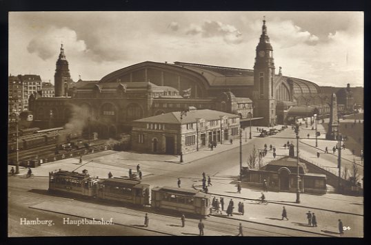   Ansichtskarte. Hamburg Hauptbahnhof. 