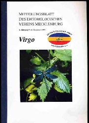   Virgo. Mitteilungsblatt des Entomologischen Vereins Mecklenburg. Jg. 1, Nr. 1 