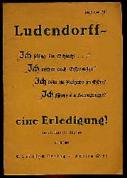 Lezus, Martin:  Ludendorff - eine Erledigung! 