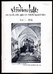   Studienhefte zur mecklenburgischen Kirchengeschichte Jg. 5 (nur) Heft 1. 