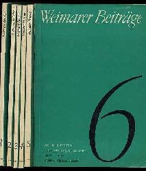   Weimarer Beitrge. Zeitschrift fr Literaturwissenschaft. Nr. 1-6, 1964. 