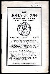   Das Johanneum. Mitteilungen des Vereins ehemaliger Schler der Gelehrtenschule des Johanneums. Jg. 12 (nur) H. 46. 