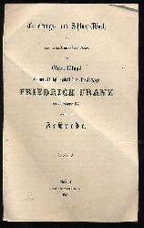   Einleitungs- und Schluss-Worte der zur akademischen Feier des Geburtstags Seiner Knigl. Hoheit des Groherzogs Friedrich Franz am 28. Februar 1857 gehaltenen Festrede. 