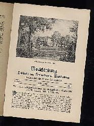   Mecklenburg. Zeitschrift des Heimatbundes Mecklenburg. 11. Jg. (nur) Heft 1. 