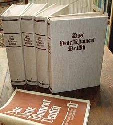 Strathmann, Hermann, Julius Schniewind Karl Heinrich Rengstorf u. a.:  Das Neue Testament Deutsch. Bd. 1 bis 4. 