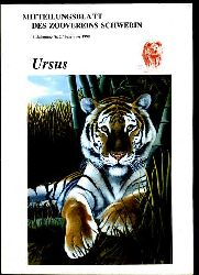   Ursus. Mitteilungsblatt des Zoovereins Schwerin (nur) Heft 2. 1998. 