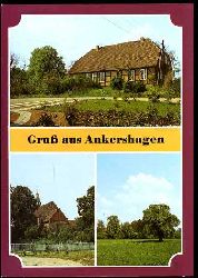   Gru aus Ankershagen. Heinrich-Schliemann-Museum, Dorfkirche, Landschaftsmotiv. 