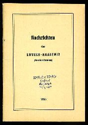 Hermann, Rudolf (Hrsg.):  Nachrichten der Luther-Akademie. stliches deutsches Kirchengebiet. 