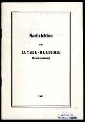 Hermann, Rudolf (Hrsg.):  Nachrichten der Luther-Akademie Sondershausen. 