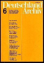   Deutschland Archiv. Zeitschrift fr Fragen der DDR und der Deutschlandpolitik. 24. Jahrgang 1991 (nur) Heft 6. 