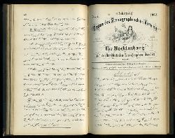 Kliefoth, A. und C. Brcker:  Organ des Stenographischen Vereins fr Mecklenburg und des Norddeutschen Stenographen-Bundes. 4. Jahrgang 1862. Nummer 1 bis 12. 