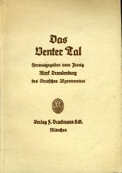 Klebelsberg, Raimund von:  Das Venter Tal. 