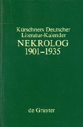 Ldtke, Gerhard (Hrsg.):  Nekrokog zu Krschners Literatur-Kalender. 1901-1935. 