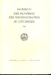   Jahrbuch der Akademie der Wissenschaften in Gttingen fr das Jahr 1963. 