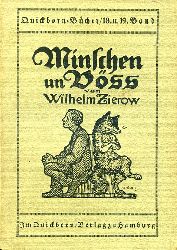 Zierow, Wilhelm:  Minschen un Voe. Quickborn-Bcher 18 und 19. 