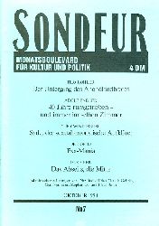   SONDEUR. Monatsboulevard fr Kultur und Politik. No. 7. Oktober 1990. 