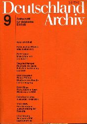   Deutschland Archiv. Zeitschrift fr Fragen der DDR und der Deutschlandpolitik. 24. Jahrgang 1990 (nur) Heft 9. 