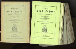 Beyer, Carl und Johannes Biereye:  Geschichte der Stadt Erfurt von der ltesten bis auf die neueste Zeit. Mit einem Anhang. Das vorgeschichtliche Erfurt und seine Umgebung. 