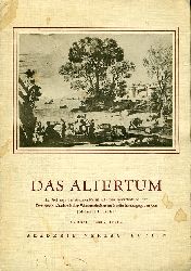 Irmscher, Johannes (Hrsg.):  Das Altertum. Im Aufrage des Zentralinstituts fr Alte Geschichte und Archologie der Akademie der Wissenschaften der DDR. Bd. 14, Heft 4. 