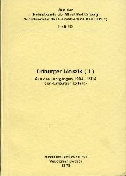 Becker, Waldemar:  Driburger Mosaik 1. Aus den Jahrgngen 1904 - 19214 der "Driburger Zeitung" Aus der Heimatkunde der Stadt Bad Driburg. Schriftenreihe des Heimatvereins Bad Driburg Heft 10. 