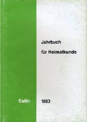   Jahrbuch fr Heimatkunde Eutin 1983. 17. Jahrgang. 