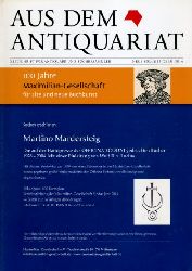   Aus dem Antiquariat. Zeitschrift fr Antiquare und Bchersammler. Neue Folge 11. 2013. Nr. 6. 