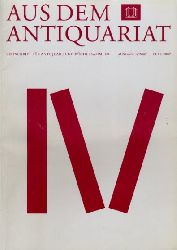   Aus dem Antiquariat. Zeitschrift fr Antiquare und Bchersammler. Neue Folge 2007. Nr. 4. 