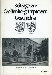   Beitrge zur Greifenberg-Treptower Geschichte 6. 