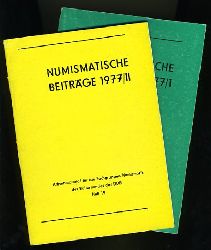   Numismatische Beitrge 1977, Heft 1 und 2.  Arbeitsmaterial fr die Fachgruppen Numismatik des Kulturbundes der DDR 