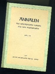   Annalen des Historischen Vereins fr den Niederrhein insbesondere das alte Erzbistum Kln. Heft 179. 