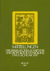  Mitteilungen der Berliner Gesellschaft fr Anthropologie, Ethnologie und Urgeschichte. Bd. 15. 