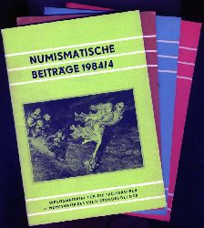   Numismatische Beitrge 1984. Heft 1 bis 4. Arbeitsmaterial fr die Fachgruppen Numismatik des Kulturbundes der DDR 31 bis 34. 